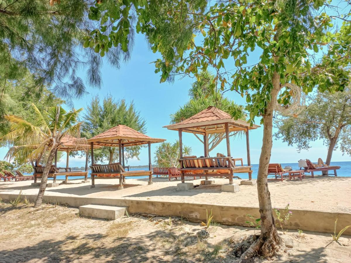 Nusa Indah Bungalows Gili Air Dış mekan fotoğraf