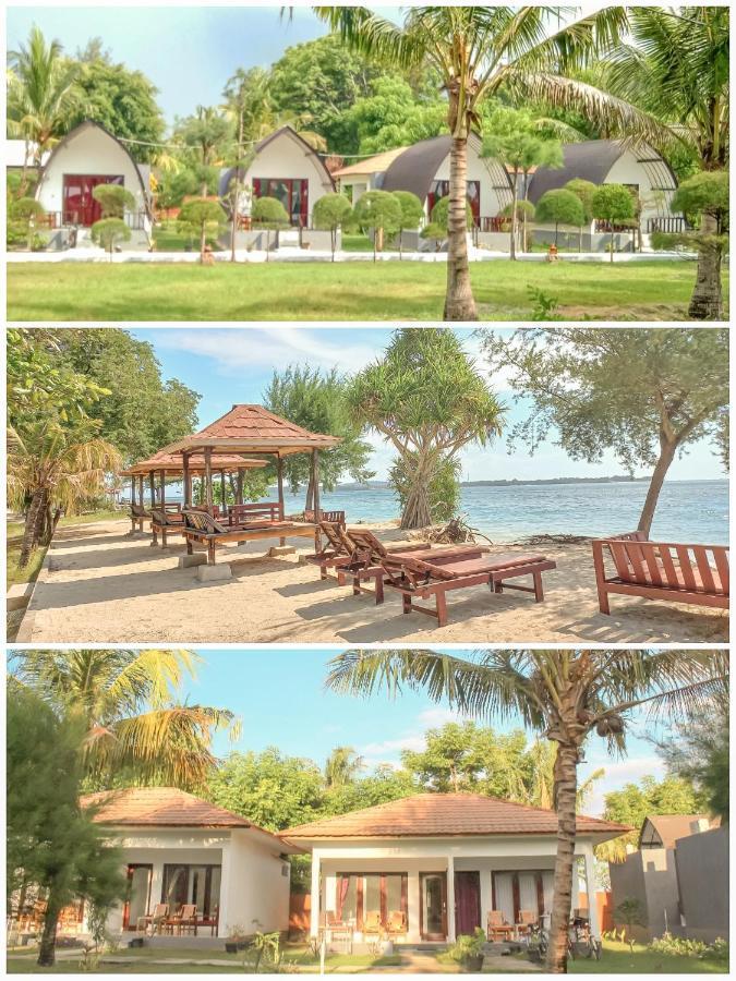 Nusa Indah Bungalows Gili Air Dış mekan fotoğraf